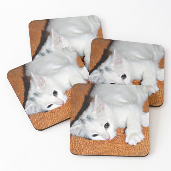 Item preview, Playful White Kitten designed and sold by VikingVisual.