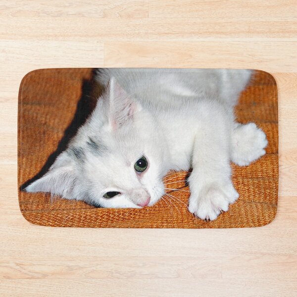 Item preview, Playful White Kitten designed and sold by VikingVisual.