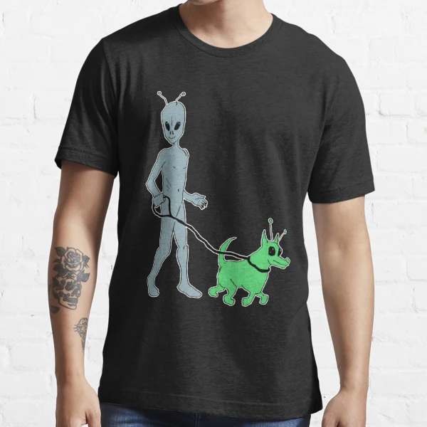 Alien with park ranger hat Dog T-Shirt