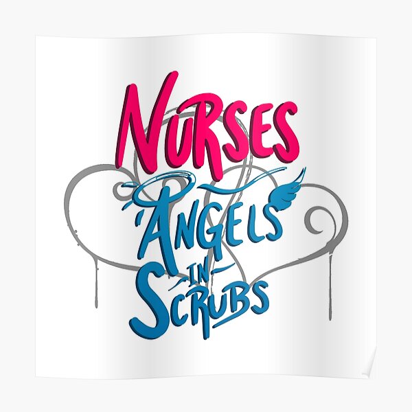 nurses-angels-in-scrubs-poster-by-sqwibble-redbubble