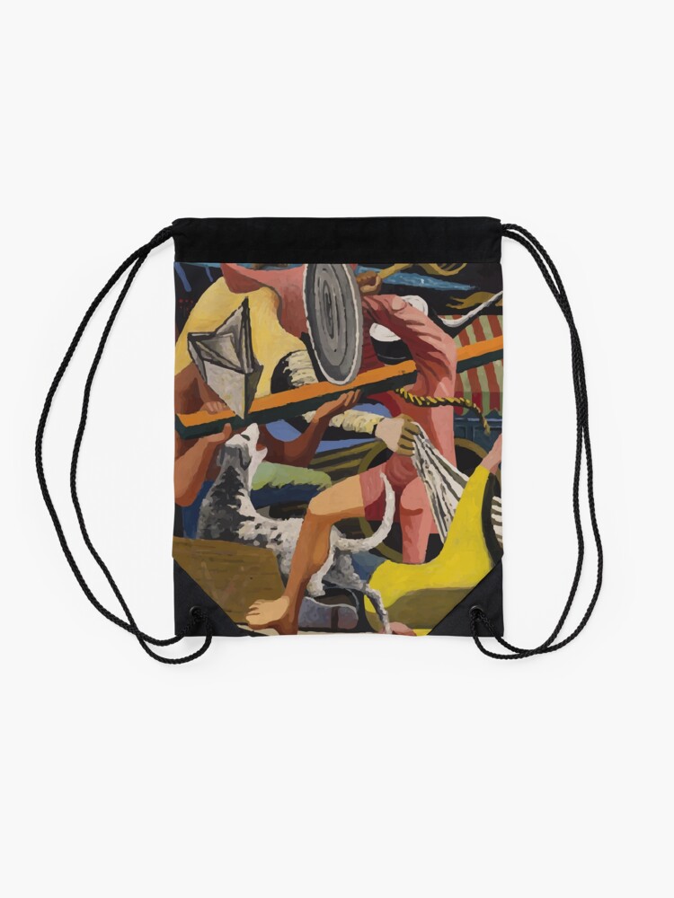 Alternate view of Philip Guston | Gladiators Drawstring Bag