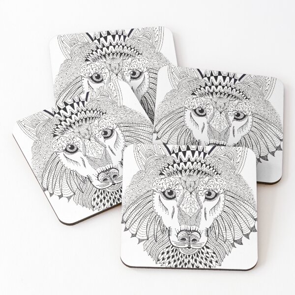 Item preview, Gray Wolf Doodle designed and sold by The Beastie Sitter’s Shop.