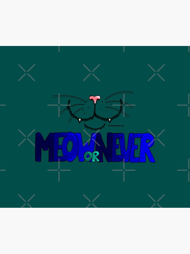 Thumbnail 3 von 3, Wandbehang, Meow or Never & Nosy Cat (British Shorthair) designt und verkauft von Boxcats.
