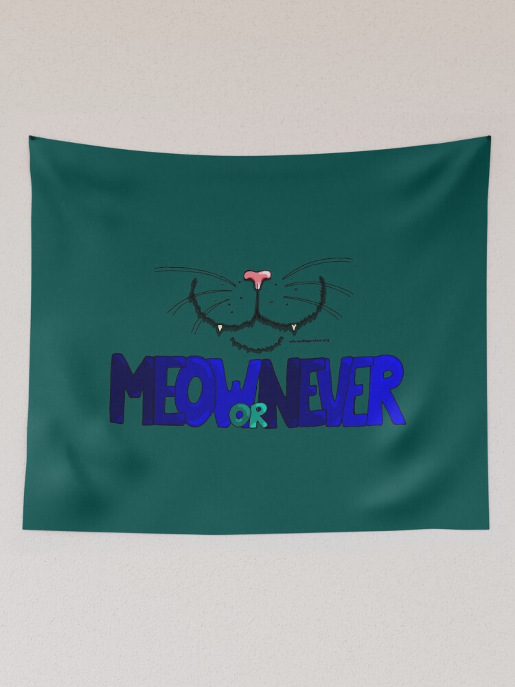 Thumbnail 2 von 3, Wandbehang, Meow or Never & Nosy Cat (British Shorthair) designt und verkauft von Boxcats.