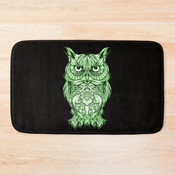 Item preview, Artsy Artistic Style Design Of A Green Owl  designed and sold by Atteestude.
