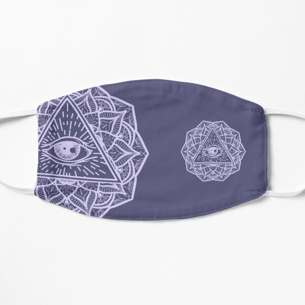 Mandala Seeing Eye Flower Mask lil/dlav Mask