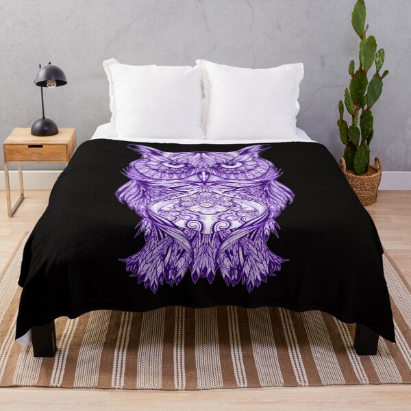 Item preview, Artsy Artistic Style Design Of A Purple Owl  designed and sold by Atteestude.