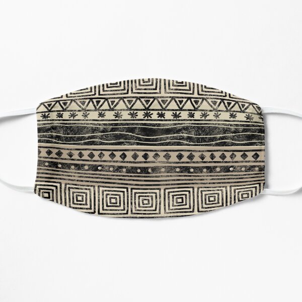 African Geometric Pattern Flat Mask