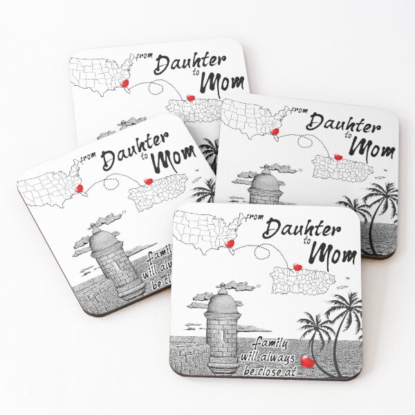 Item preview, Family will always be close at personalized Pillow Cover - From Daughter to Mom designed and sold by coquimugs.