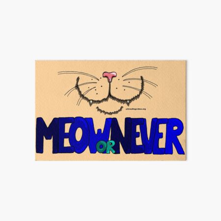 Artikel-Vorschau von Meow or Never & Nosy Cat in Creme, designt und verkauft von Schrödingers Box.