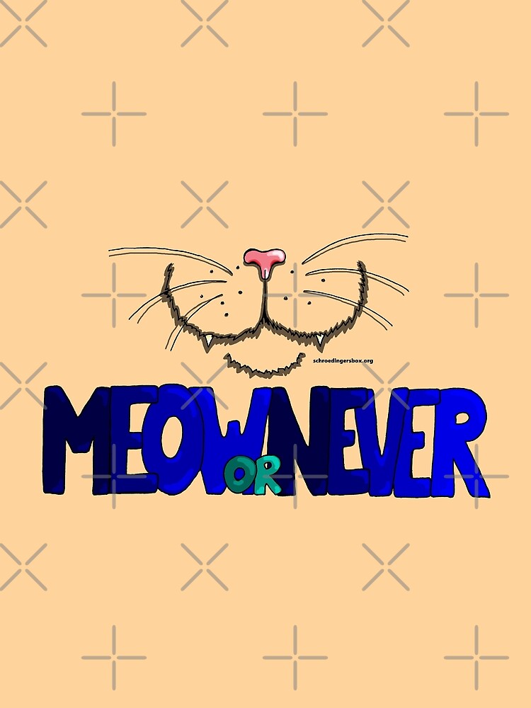 Thumbnail 5 von 5, Grafik T-Shirt, Meow or Never & Nosy Cat in Creme designt und verkauft von Boxcats.