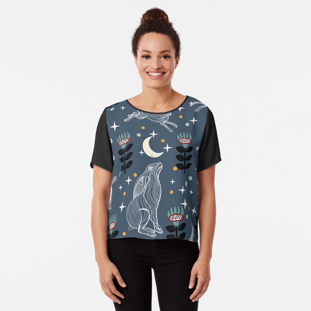 Hare Moon Chiffon Top