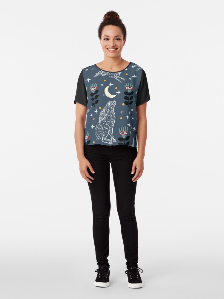 Alternate view of Hare Moon Chiffon Top