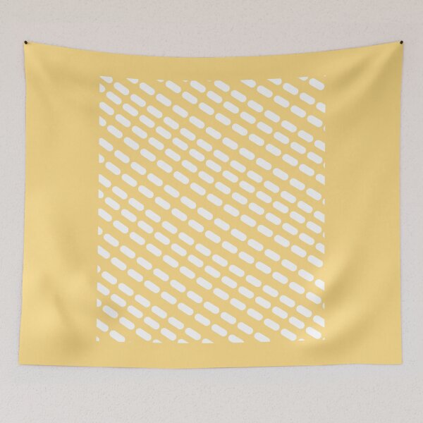 Item preview, cool face mask yellow white buttons  designed and sold by Edgy DESIGNS.