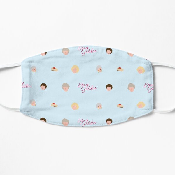 Golden Girls Cutesy Patten with Cheesecake Flat Mask