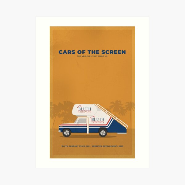 Cars of the Screen - The Bluth Co. Stair Car - Arrested Development, 2003 Art Print