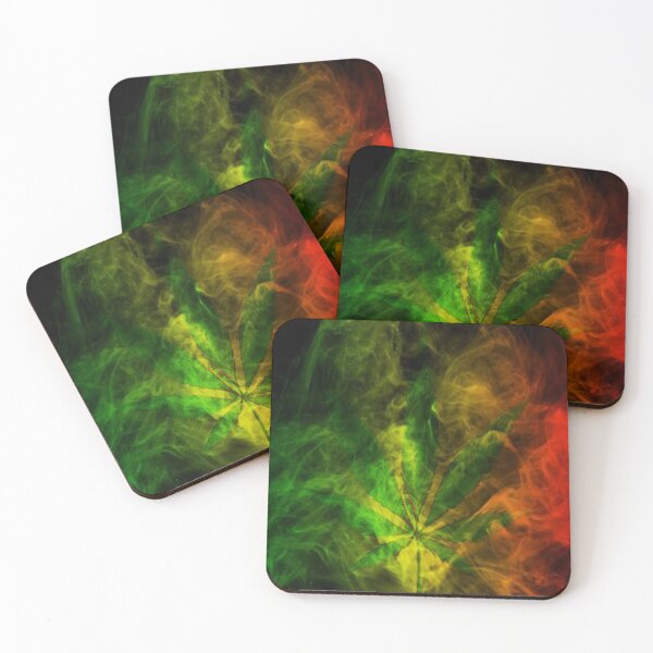 Item preview, Rasta smoke effect leaf designed and sold by Imperioimpala.