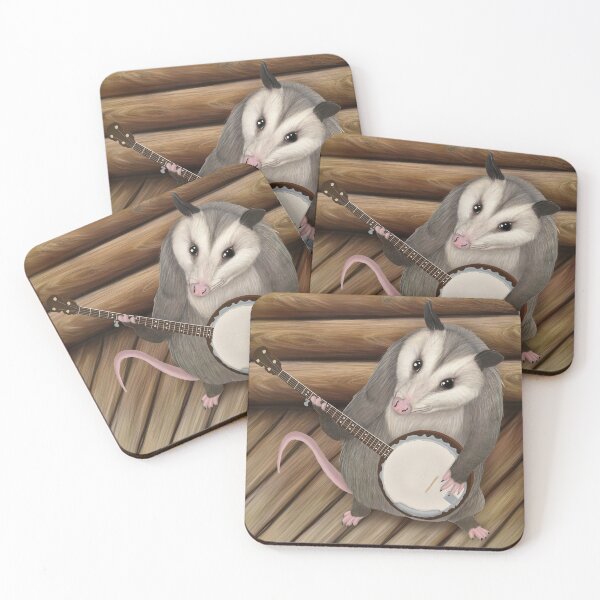 Item preview, Opossum playing the banjo - possum designed and sold by Mehu.