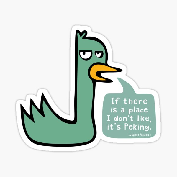The Upset Duck Sticker
