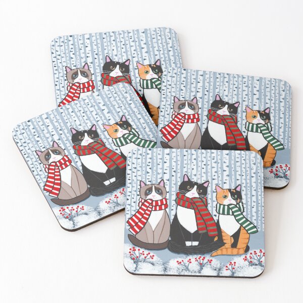 Item preview, The Winter Cats! designed and sold by KilkennyCat Art.