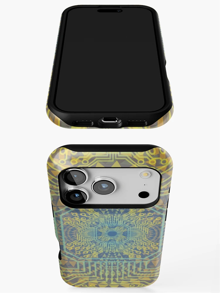 Thumbnail 3 of 4, iPhone Case, Trippy Pattern designed and sold by TwoBitMathews.