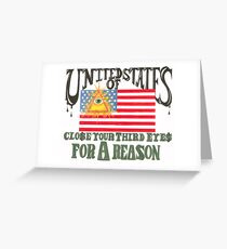 Corporate Government Protest Poster Greeting Card