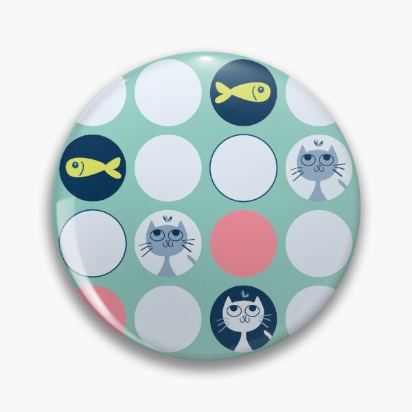 Artikelvorschau, Katzen und Fische - grün entworfen und verkauft von AnaGomesDesign.