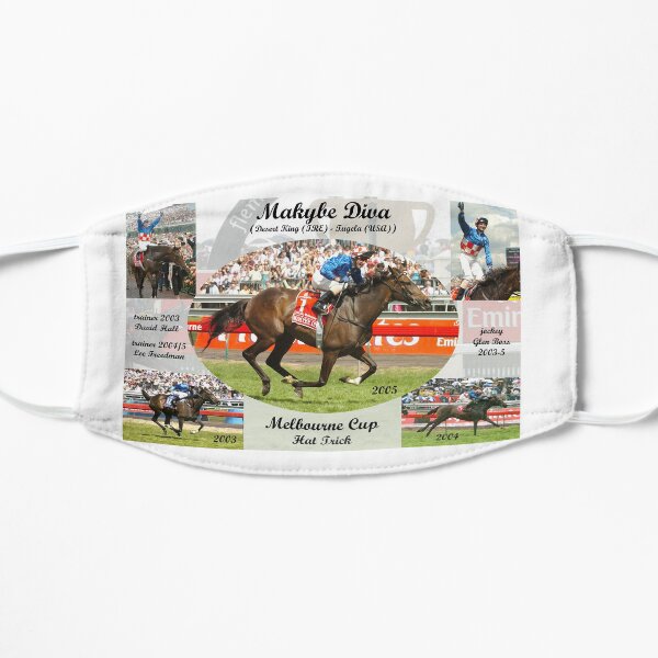 Makybe Diva Melbourne Cup Hat Trick Flat Mask