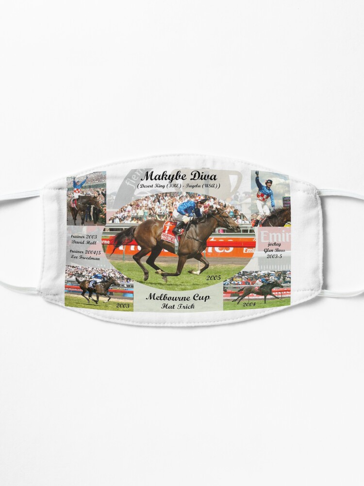 Alternate view of Makybe Diva Melbourne Cup Hat Trick Mask