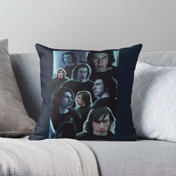 Adam Driver as Ben Solo Collage Edit Throw Pillow
