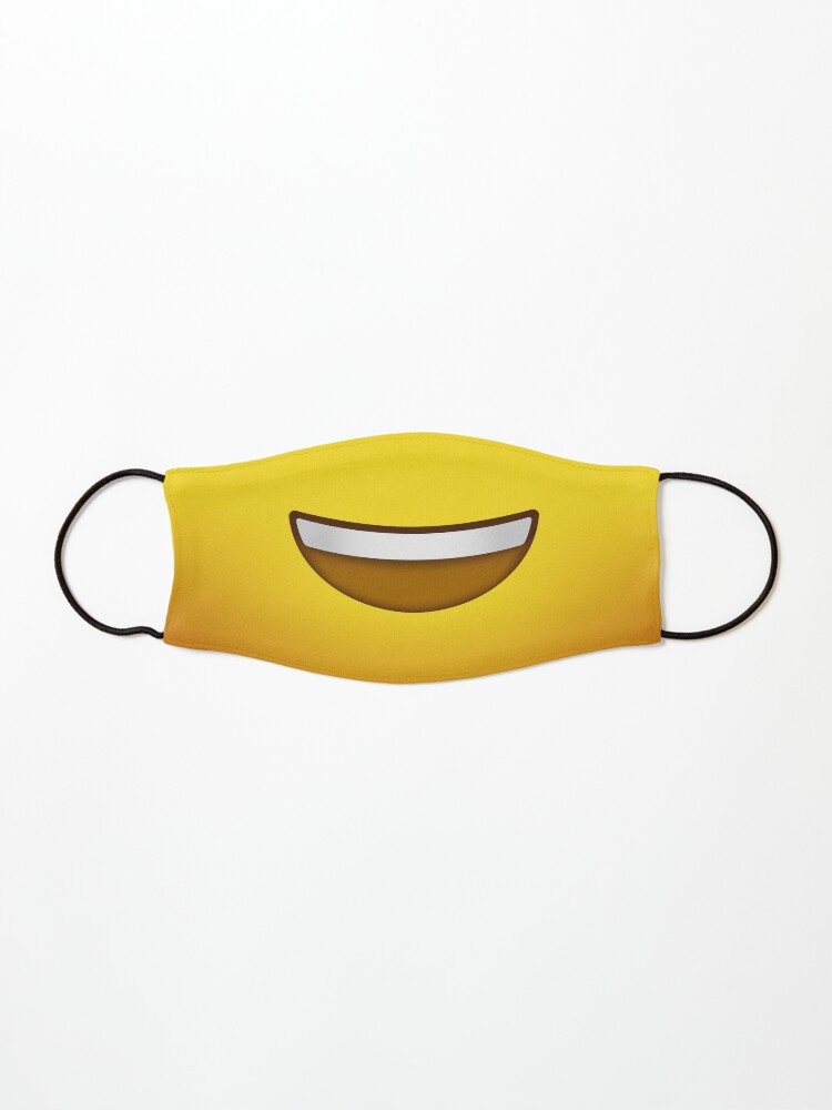 Emoji Face Happy Big Smile Mask By Briansmith84 Redbubble