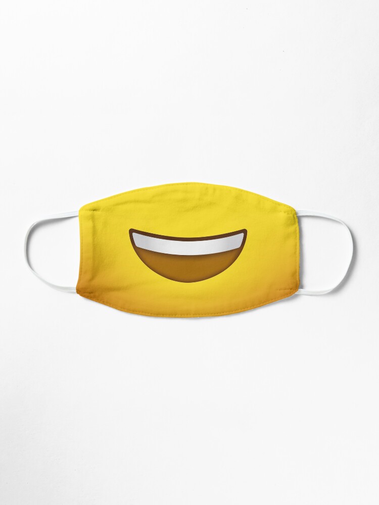 Emoji Face Happy Big Smile Mask By Briansmith84 Redbubble