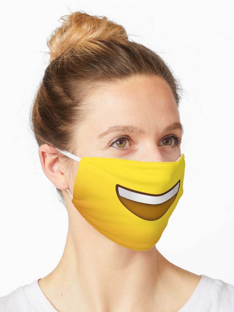 Emoji Face Happy Big Smile Mask By Briansmith84 Redbubble