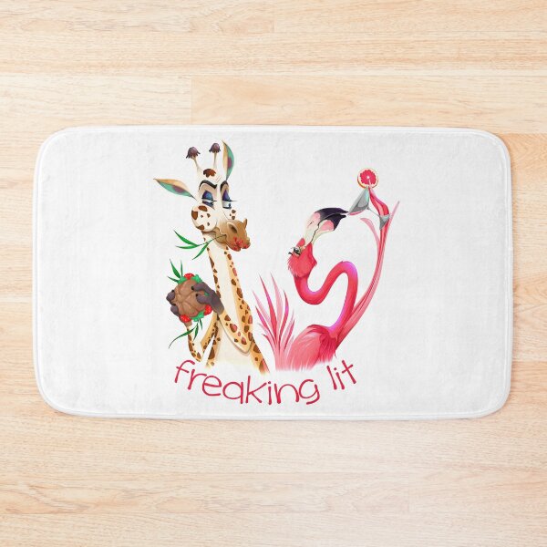 Item preview, Party Time Freaking Lit Giraffe and Flamingo  designed and sold by IconicTee.