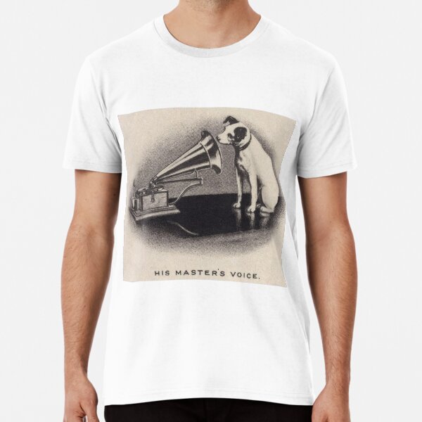 "His Master's Voice HMV vintage ad" Tshirt for Sale by dlichota