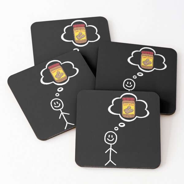 Item preview, Stick Figure Thinking About Peanut Butter designed and sold by PeaceOffandLove.