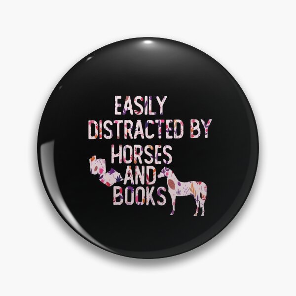 Item preview, easily distracted by horses and books Gift For Ladies designed and sold by alaechamlal.