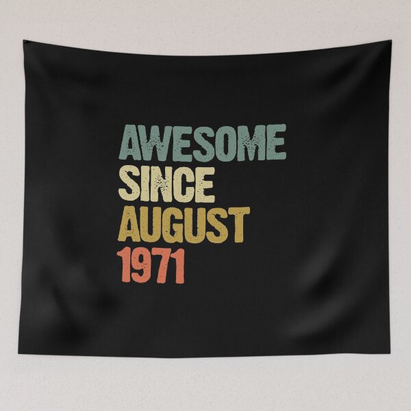 Item preview, Awesome Since August 1971 49th Birthday Gift designed and sold by vomaria.