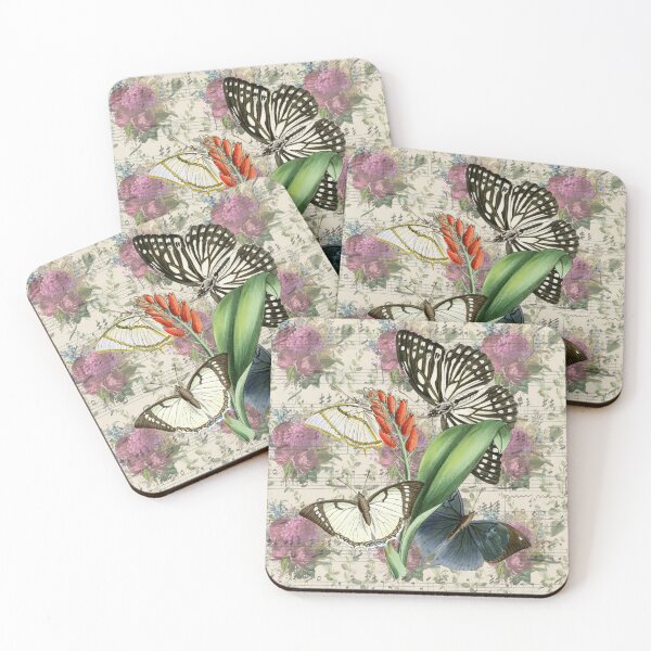 Item preview, Vintage Retro Butterfly Ephemera Pattern designed and sold by digitalvintage.