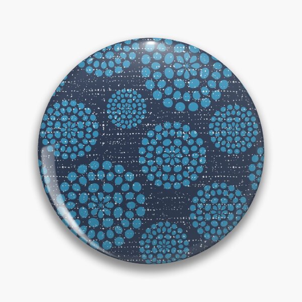 Item preview, Blue jeans textured dotted circles designed and sold by Dana Du.