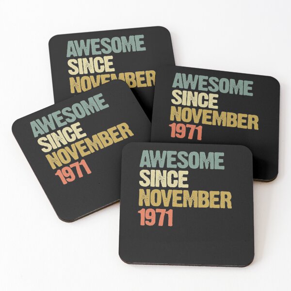 Item preview, Awesome Since November 1971 49th Birthday Gift designed and sold by vomaria.