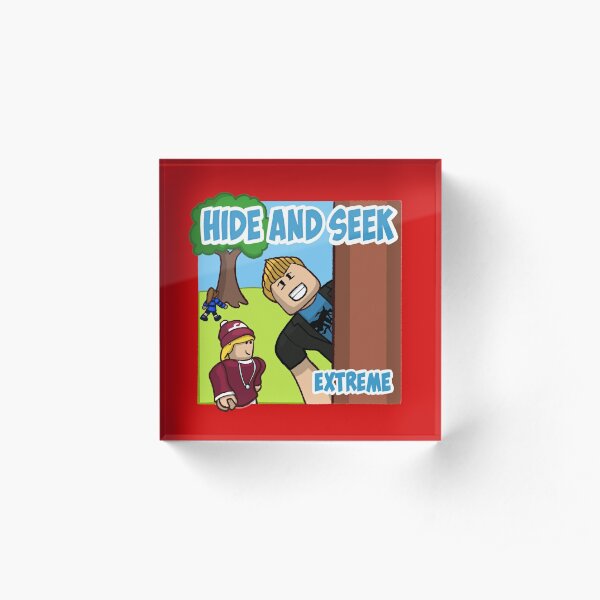Funneh Roblox Acrylic Blocks Redbubble - roblox hide and seek extreme denis get 1 robux