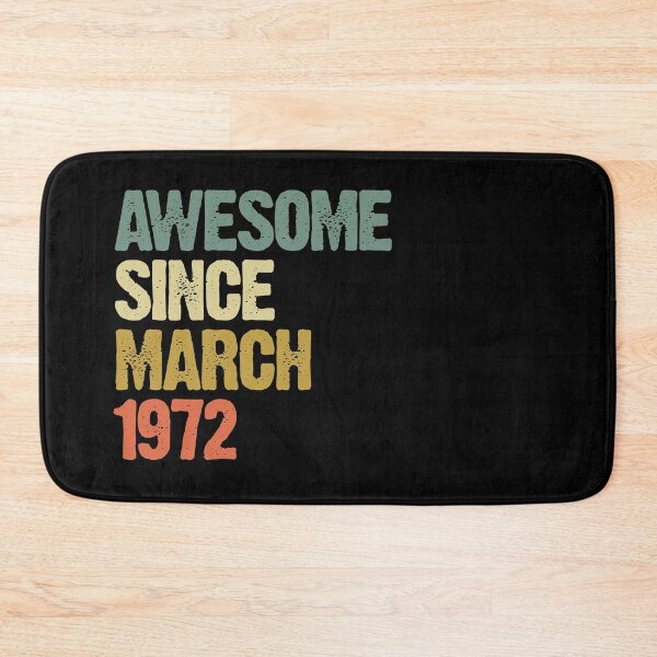Item preview, Awesome Since March 1972 48th Birthday Gift designed and sold by vomaria.