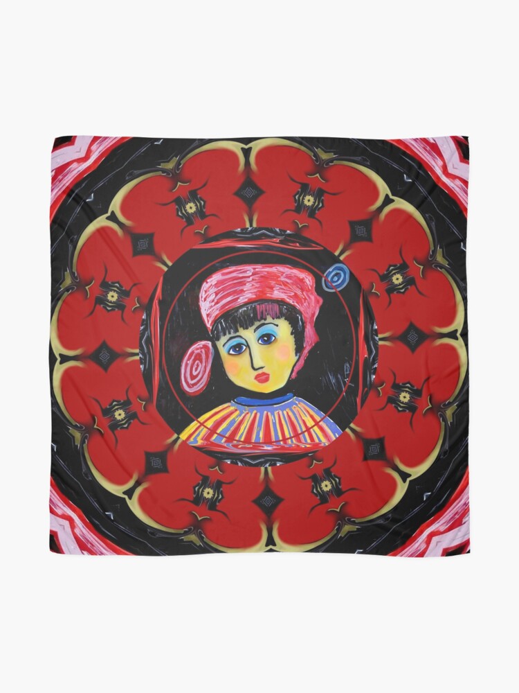 Alternate view of Josephine in frame Scarf