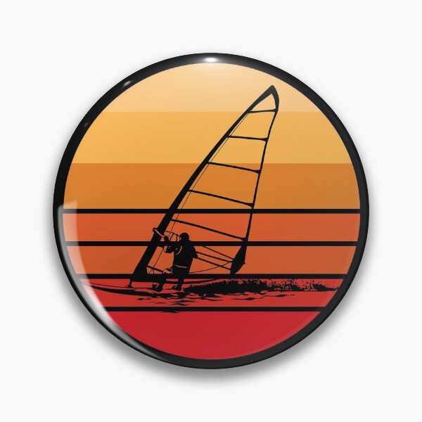 Item preview, Windsurfing Retro Sunset designed and sold by EstelleStar.
