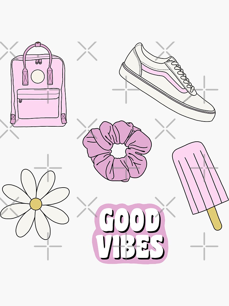 "Pink Sticker Pack" Sticker for Sale by jamiemaher15 | Redbubble