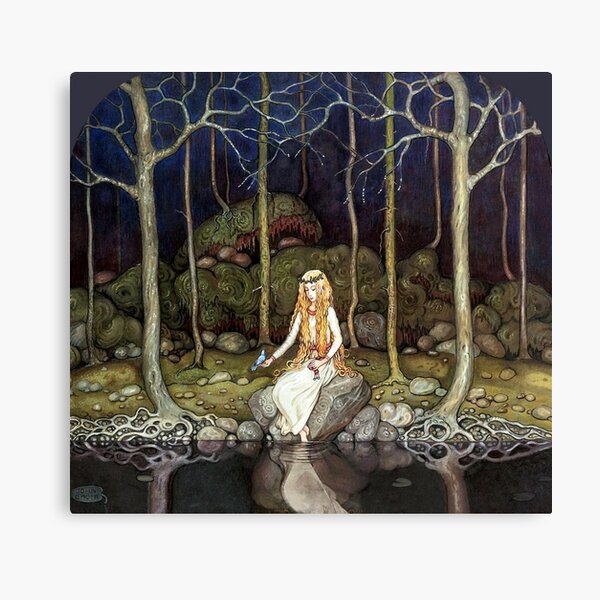Item preview, Princess in the Forest - John Bauer designed and sold by forgottenbeauty.