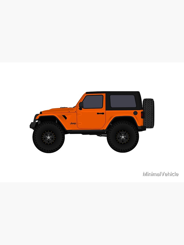 orange jeep rubicon