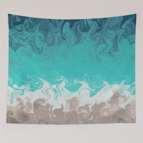 Item preview, Sea Shore Swirling Waves designed and sold by Zurickdesigns.