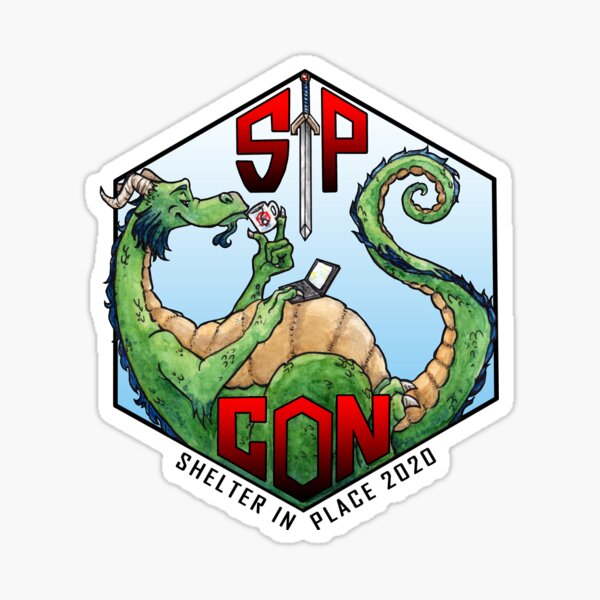 Item preview, Shelter in Place SIPCON2020 Dragon designed and sold by Pixel Perks.